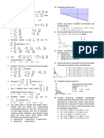 PILIHAN GANDA DAN ESSAY SOAL MATRIKS DAN SISTEM PERTIDAKSAMAAN LINEAR