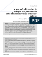 Rofecoxib, As A Safe Alternative For Acetyl Salicylic Acid/nonsteroidal Anti-Inflammatory Drug-Intolerant Patients