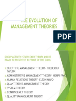 THEORIES ORG AND MGT