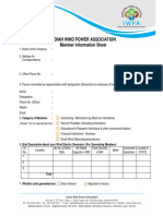 Membership Information Sheet PDF