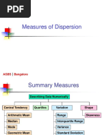 Measures of Dispersion