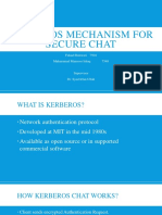 Kerberos Mechanism For Secure Chat
