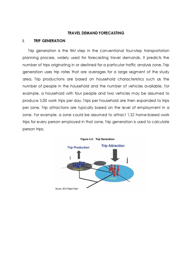 Travel Demand Forecasting Process | PDF | Services (Economics) | Transport