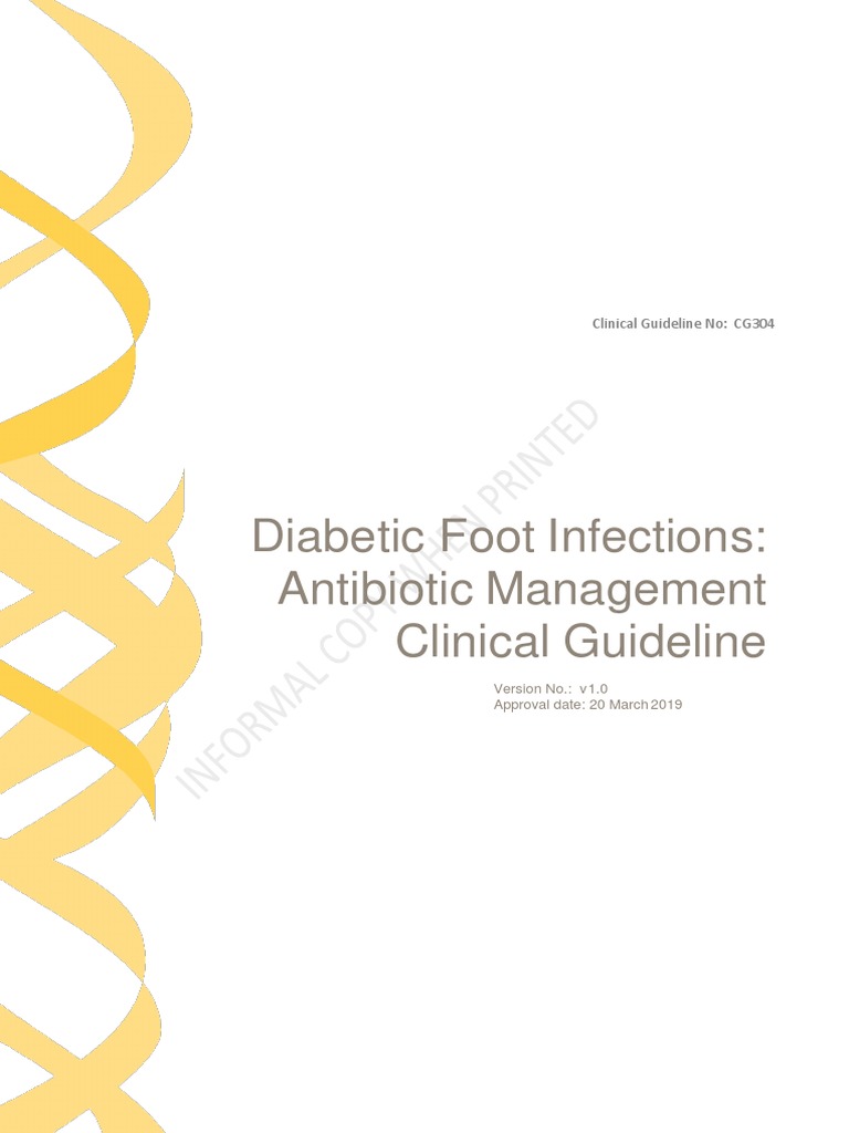 Clinical Guideline Diabetic Foot+Infections Antibiotic Management v1.0