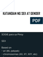 Katangian NG Sex at Gender