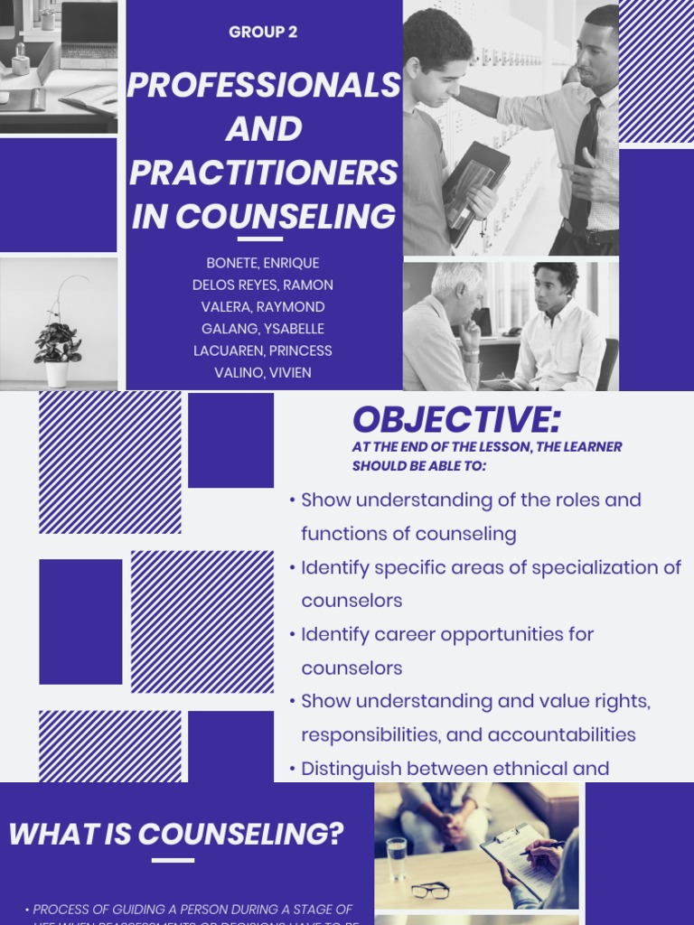 Roles and Functions of Counseling Professionals | PDF | School ...