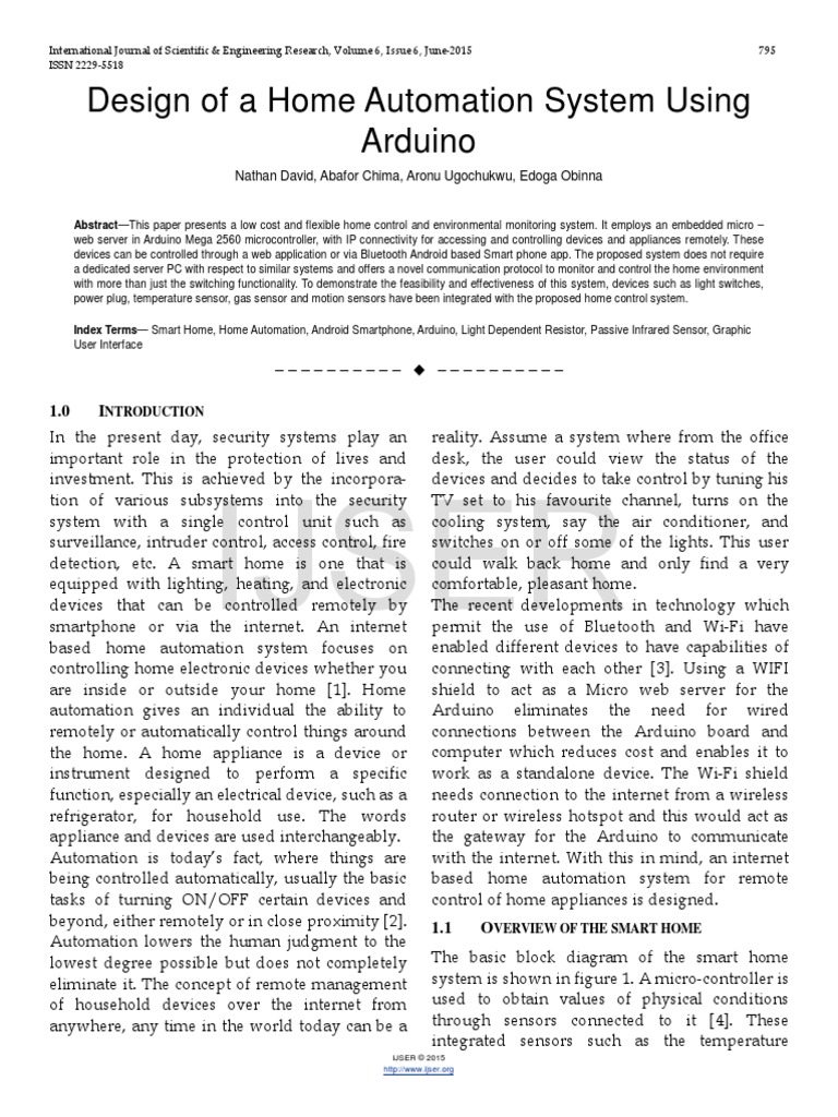 Design of A Home Automation System Using Arduino PDF | PDF | Ajax ...