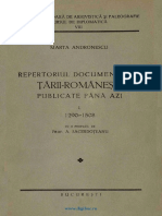Andronescu Marta Repertoriul documentelor Tarii Romanesti publicate pana azi 1290 - 1508 1937.pdf