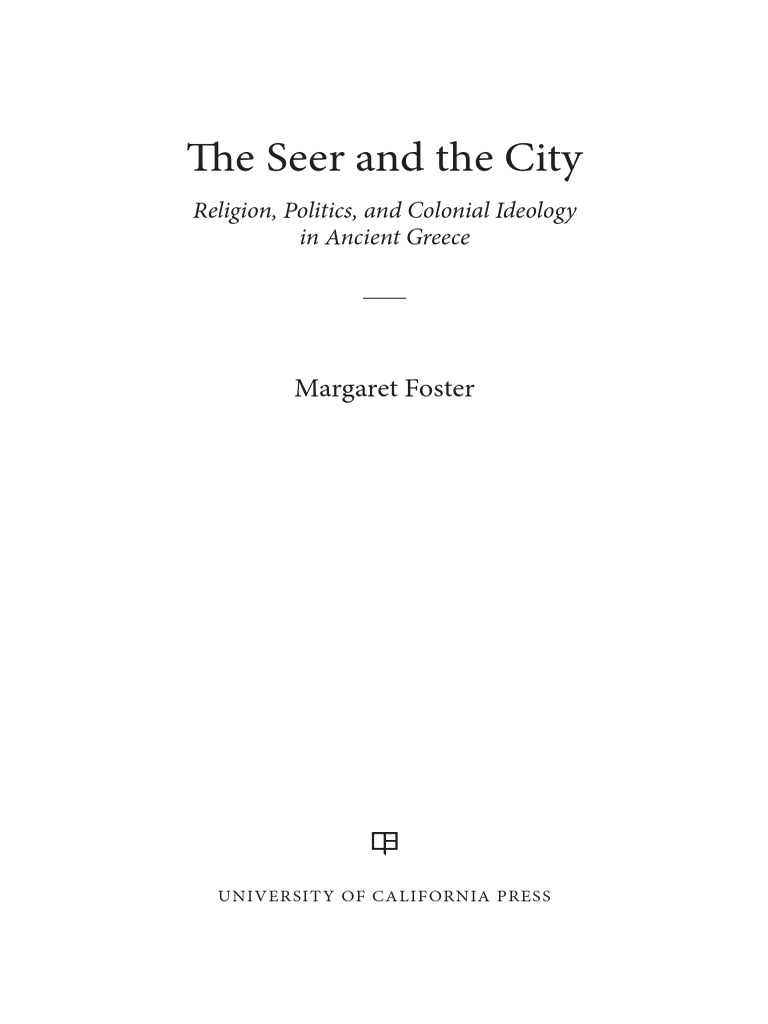 The Seer And The City Pdf Oracle Divination