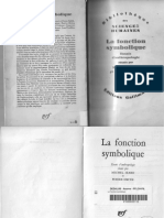 La Fonction Symbolique - Michel Izard Et Pierre Smith