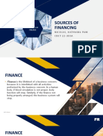 Sources of Finance Types