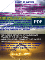 The Concept of Culture Developed by Anthropologists