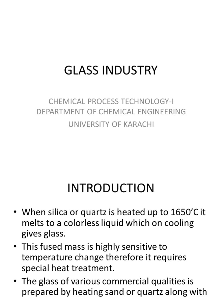 Glass Industry Pdf Glasses Silicon Dioxide