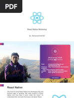 React Native Workshop: By: Mochamad Halili MZ