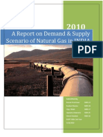 A Report On Demand & Supply Scenario of Natural Gas in INDIA