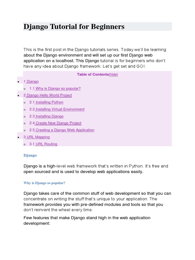 Django For Beginners | PDF | Web Application | Databases