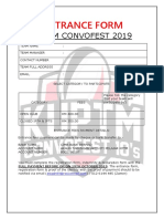 Kuptm Convofest Registration Form