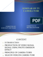 Seminar On TV Camera Tube