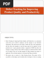 Defect Tracking for Improving Product Quality and Productivity