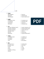 Metric Table