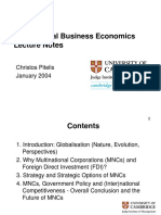 International Business Economics Lecture Notes: Christos Pitelis January 2004