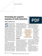 Preventing The Negative Sequelae of Tooth Extraction: Directions