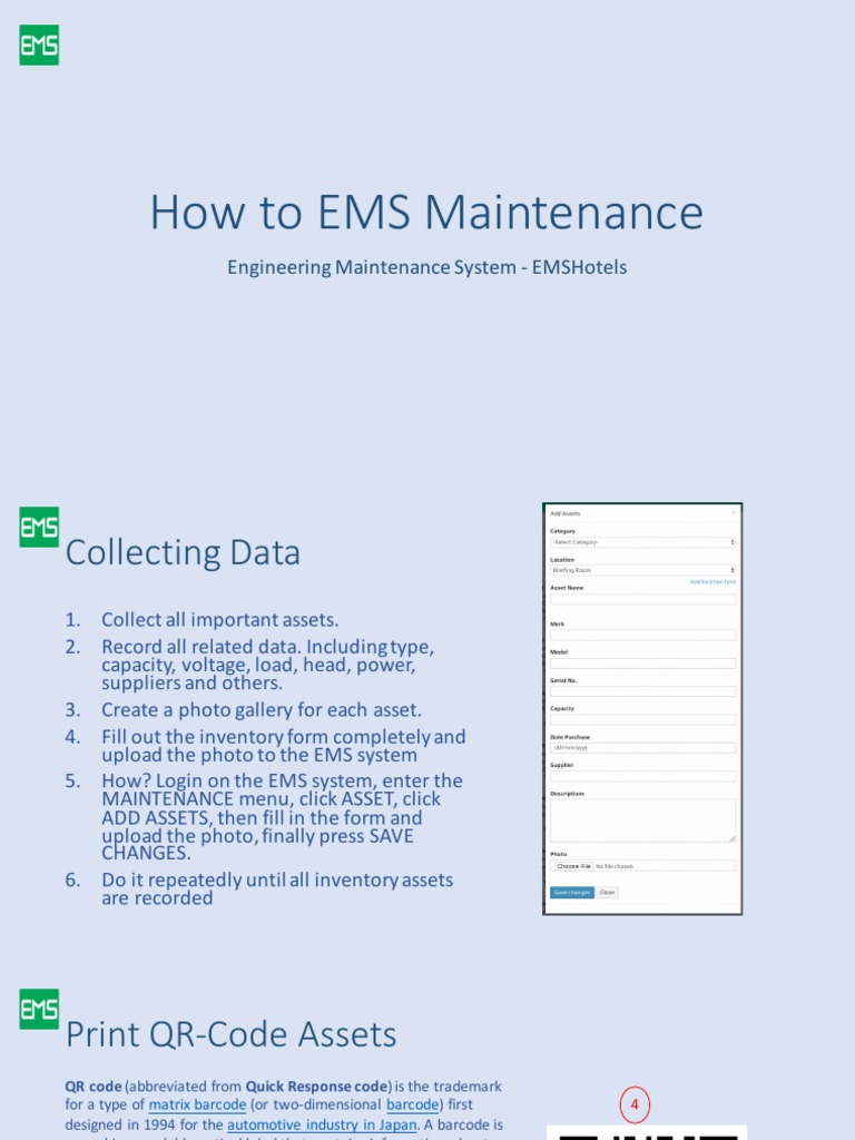 How To Ems Maintenance: Engineering Maintenance System - Emshotels ...