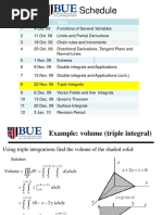 Schedule: Week Date Topic