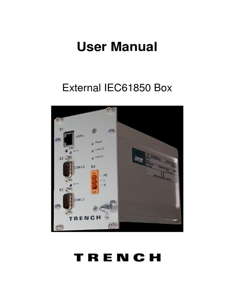 External IEC 61850 Box User Manual | PDF | Scada | Power Supply