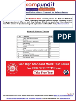 General Science Physics For Railway Exams