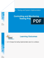 Controlling and Monitoring Testing Project