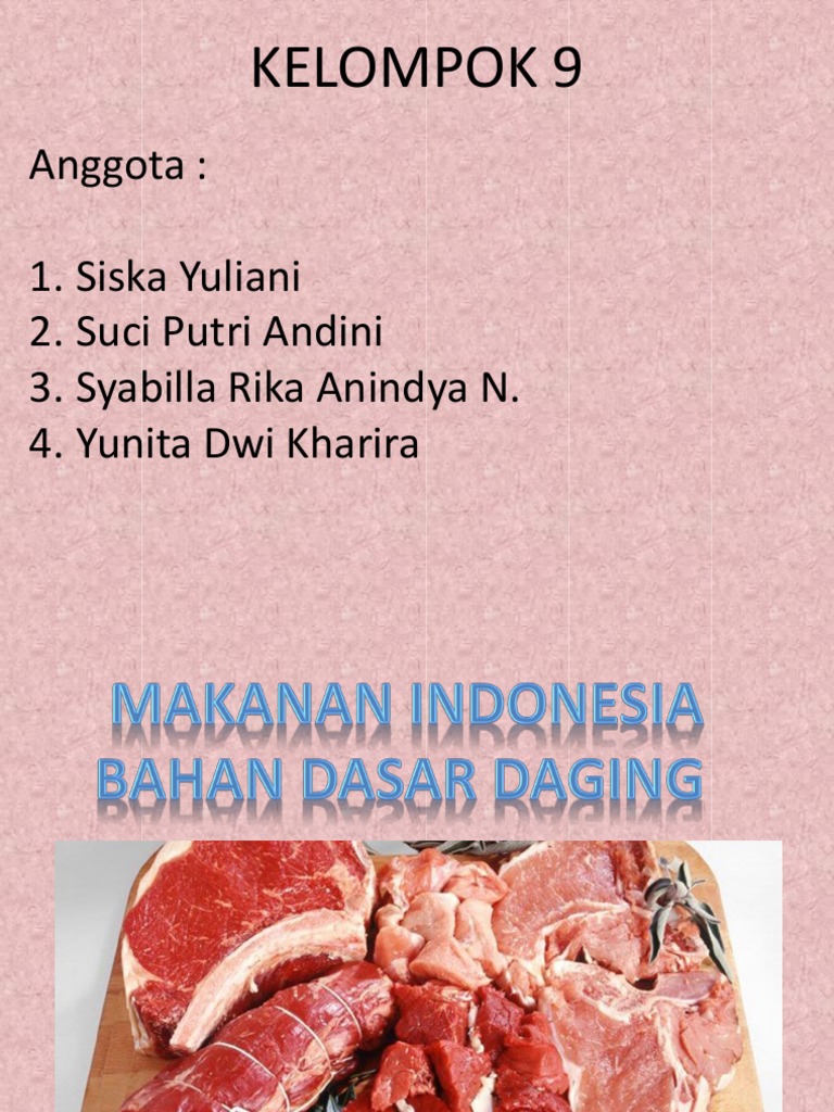 Kelompok 9 Potongan Daging