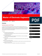 Master of Electronic Engineering Melbourne 2019 LTU
