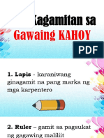 EPP - Mga Kagamitan Sa Gawaing Kahoy, Metal, Kawayan at Pang Elektrisidad