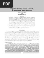 Nepalese Foreign Trade: Growth, Composition, and Direction: Vol. 4, No. 1