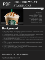 Trouble Brews at Starbucks: - Lauranne Buchanan and Carolyn Simmons 2009