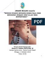 Perayaan Ekaristi Pemb BLN Rosario 1 Okt 2019