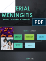 Bacterial Meningitis: - Maria Christma B. Umbaña