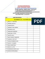 Daftar Nama Peserta Pelatihan PPGD