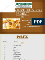 Submitted by - Class - XI C Roll No - 1 TOPIC - Analysis of Honey