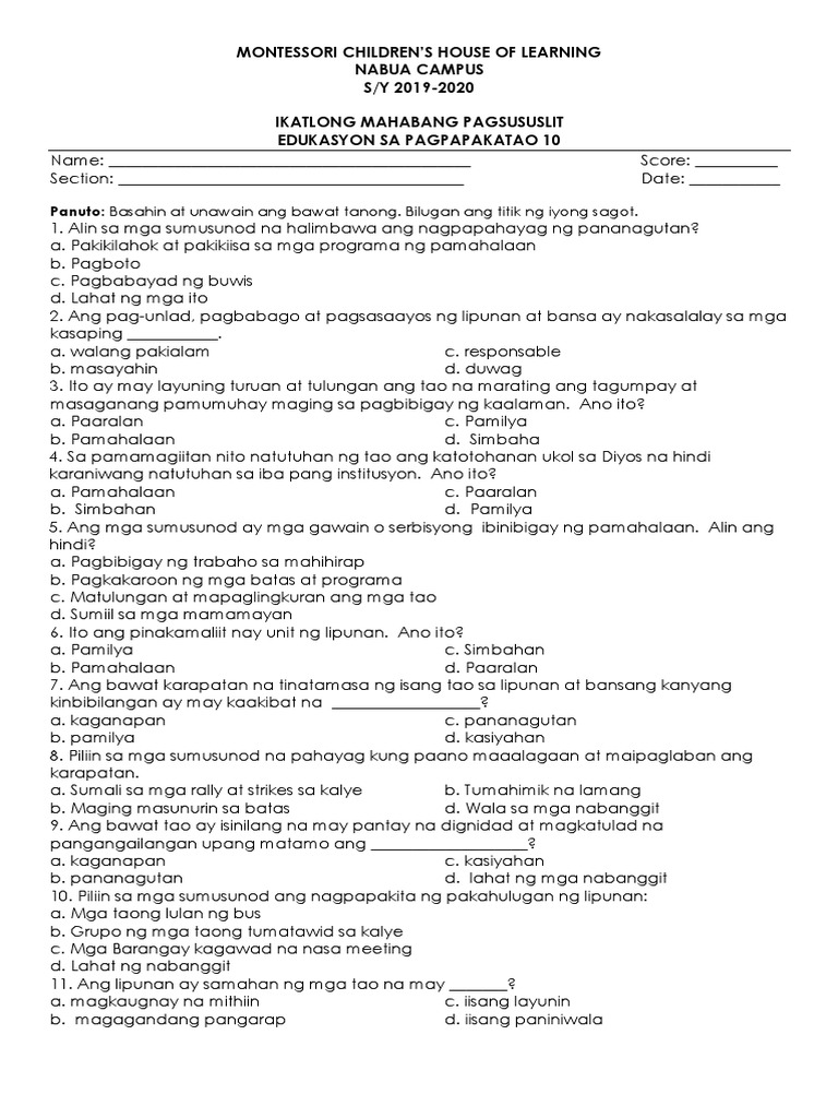 Esp Exam | PDF
