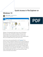 Disable Quick Access Folder
