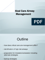 Critical Care Airway Management 