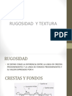 Rugosidad y Textura