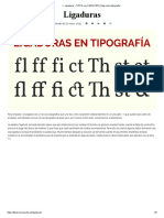 Ligaduras - TIPOS Con CARÁCTER - Blog Sobre Tipografía