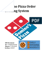 Domino Pizza Order Booking System