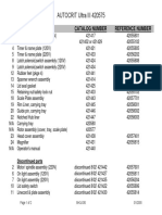 Autocrit Ultra III Parts Catalog