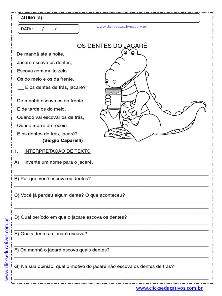 Interpretação: Os Dentes do Jacaré | PDF | Casa e Jardim
