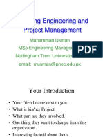 Planning Engineering Projects and Managing Entrepreneurship