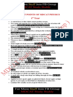 MDCAT-Physics - Key Points PDF